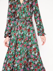Boden Green Maeve Trim Jersey Midi Dress - Image 2 of 5