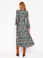 Boden Green Maeve Trim Jersey Midi Dress - Image 3 of 5