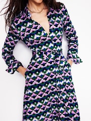 Boden Green Marcia Jersey Midi Shirt Dress - Image 2 of 6