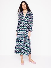 Boden Green Marcia Jersey Midi Shirt Dress - Image 4 of 6