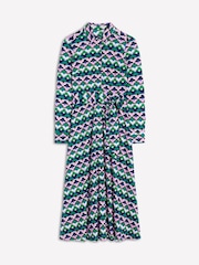 Boden Green Marcia Jersey Midi Shirt Dress - Image 6 of 6