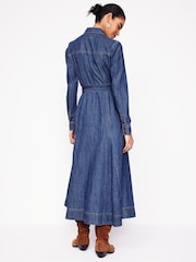 Boden Blue Tess Denim Midi Shirt Dress - Image 4 of 6
