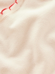 Boden Cream Pru Scallop Trim Jumper - Image 7 of 7