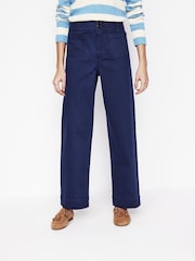 Boden Blue Primrose Patch Pocket Trousers - Image 4 of 5