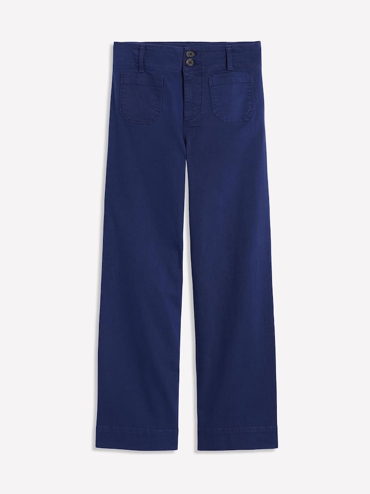 Boden Blue Primrose Patch Pocket Trousers - Image 5 of 5