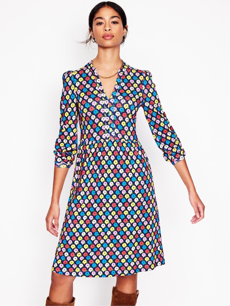 Boden Blue Naomi Relaxed Jersey Dress - Image 1 of 5