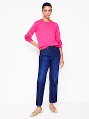 Boden Pink Pru Scallop Trim Jumper - Image 4 of 6