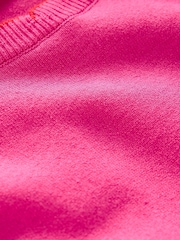 Boden Pink Pru Scallop Trim Jumper - Image 6 of 6