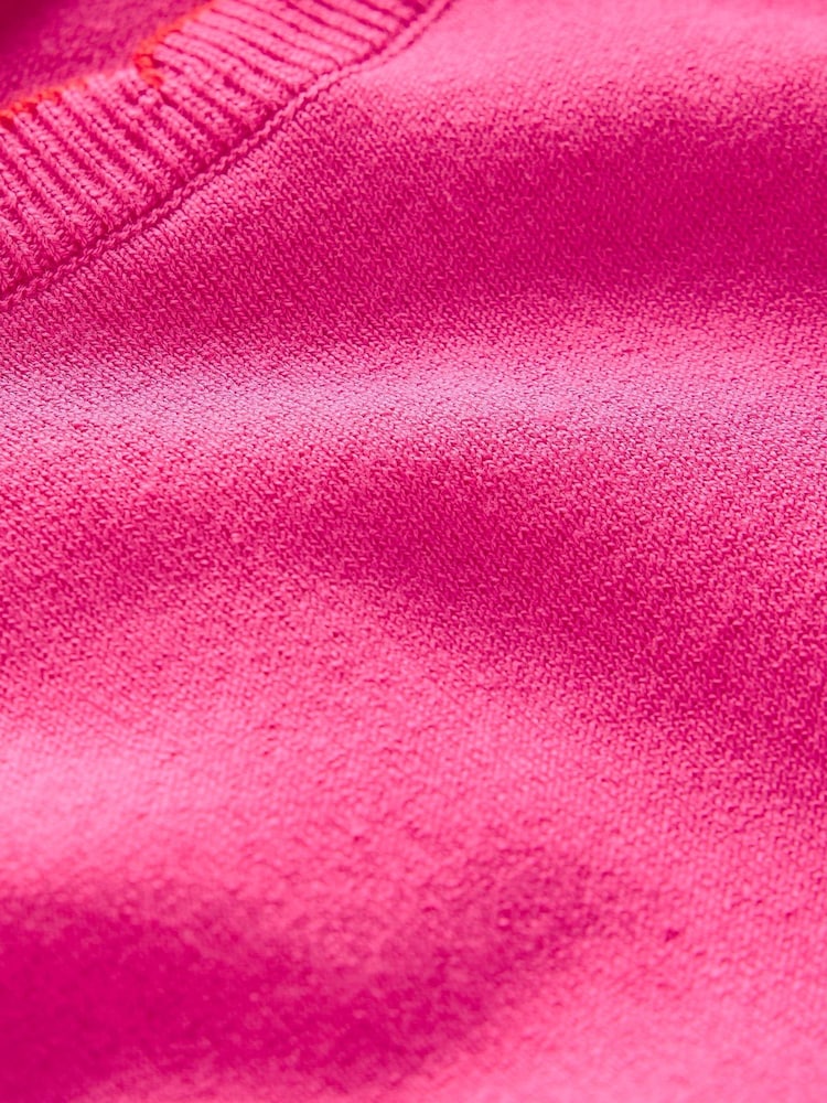 Boden Pink Pru Scallop Trim Jumper - Image 6 of 6