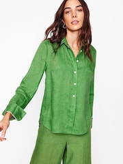 Boden Green Sienna Linen Shirt - Image 2 of 6