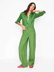Boden Green Sienna Linen Shirt - Image 5 of 6