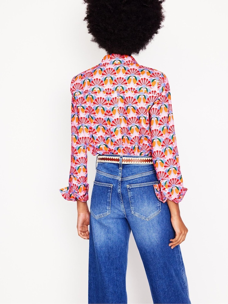 Boden Pink Sienna Cotton Shirt - Image 2 of 6