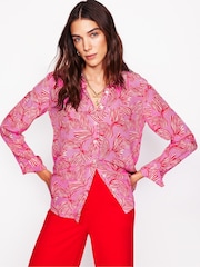 Boden Pink Sienna Silk Shirt - Image 4 of 6