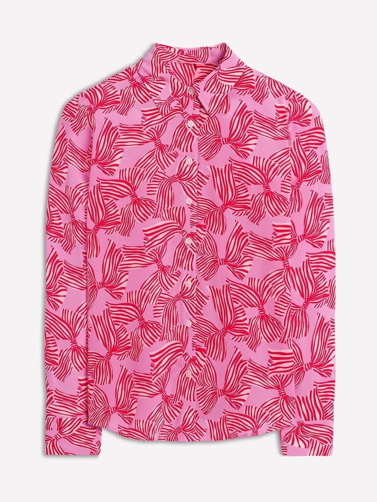 Boden Pink Sienna Silk Shirt - Image 6 of 6