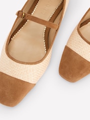 Boden Natural Penelope Mary Jane Flats - Image 4 of 4