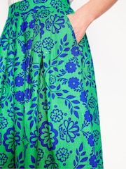 Boden Green Verity 100% Linen Midi Skirt - Image 3 of 6