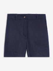 Boden Blue Westbourne 100% Linen Shorts - Image 6 of 6