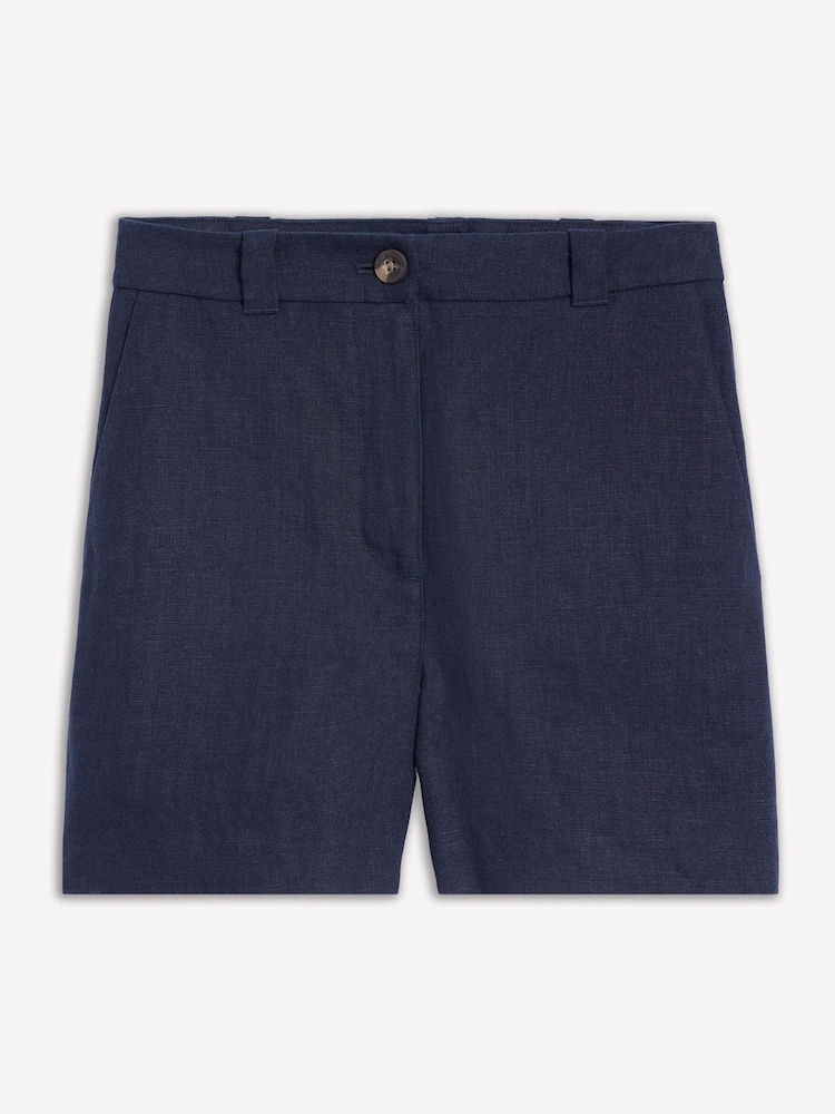 Boden Blue Westbourne 100% Linen Shorts - Image 6 of 6