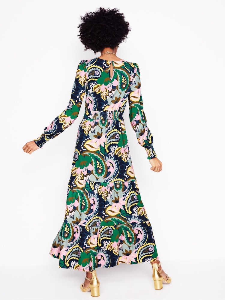 Boden Green Tabitha Tiered Jersey Dress - Image 2 of 6