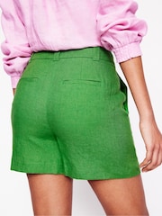 Boden Green Westbourne 100% Linen Shorts - Image 3 of 5