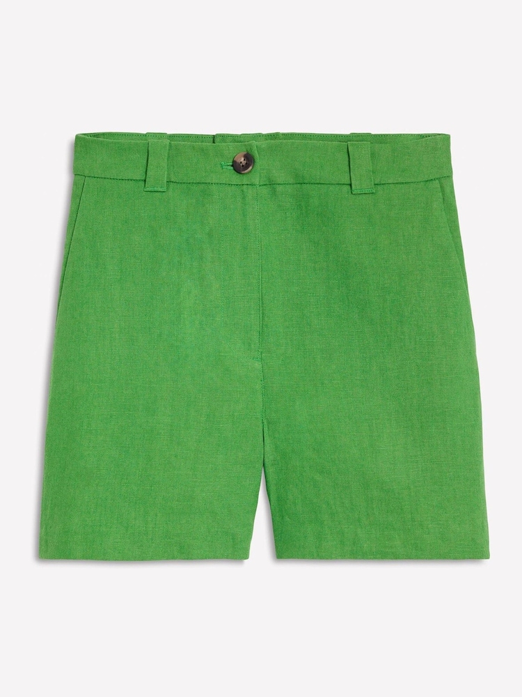 Boden Green Westbourne 100% Linen Shorts - Image 5 of 5
