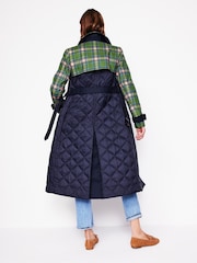 Boden Quilted Trench Coat - صورة 2 من 5