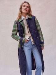 Boden Quilted Trench Coat - صورة 4 من 5