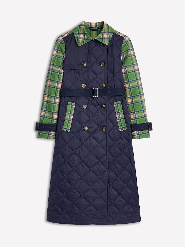 Boden Quilted Trench Coat - صورة 5 من 5