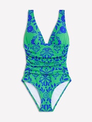 Boden Green Mykonos Deep V-Neck Swimsuit - Image 6 of 7