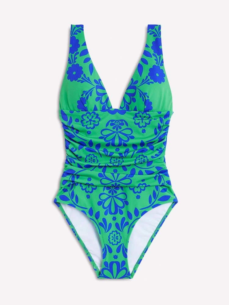 Boden Green Mykonos Deep V-Neck Swimsuit - Image 6 of 7