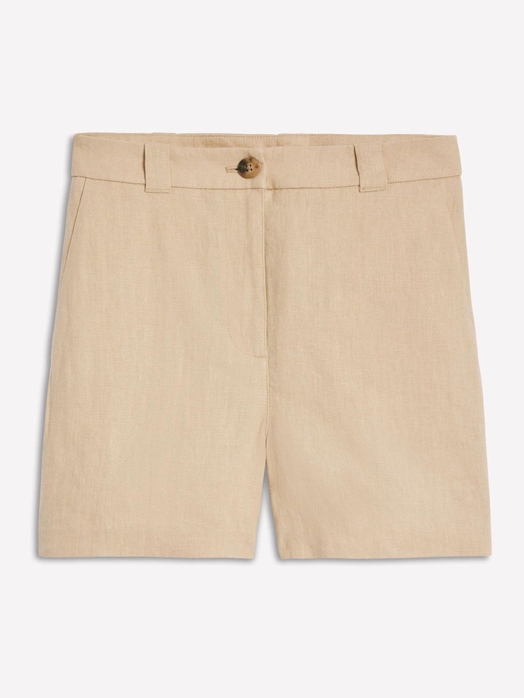 Boden Natural Westbourne 100% Linen Shorts - Image 5 of 5