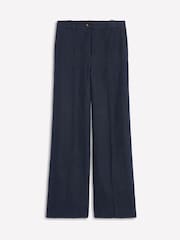 Boden Blue Westbourne Linen 100% Cotton Trousers - Image 6 of 6