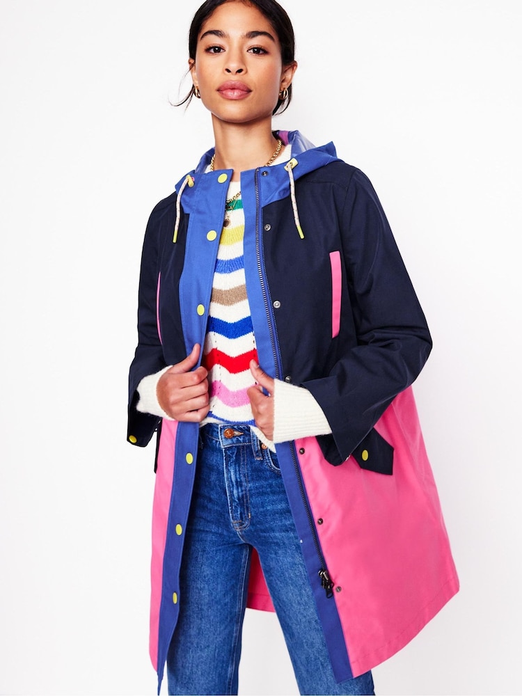Boden Blue Wells Waterproof Coat - Image 1 of 5