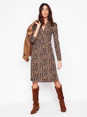 Boden Brown Naomi Relaxed Jersey Dress - Image 2 of 5
