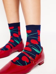 Boden Red Novelty Socks 3 Pack - Image 3 of 3