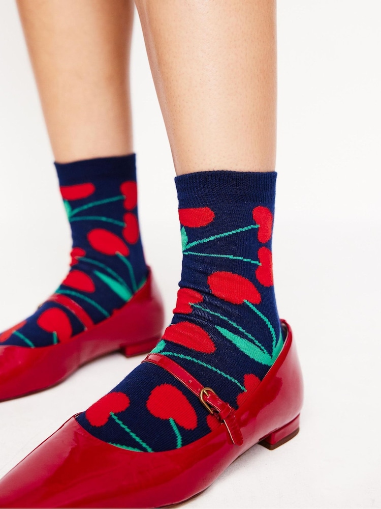 Boden Red Novelty Socks 3 Pack - Image 3 of 3