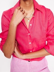 Boden Pink Sienna Linen Shirt - Image 2 of 6