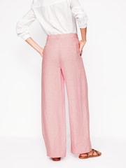 Boden Pink Westbourne Linen 100% Cotton Trousers - Image 2 of 5