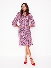Boden Red Willow Frill Short Shirt Dress - Image 1 of 6