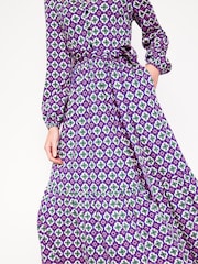 Boden Blue Willow Tiered Jersey Dress - Image 2 of 5