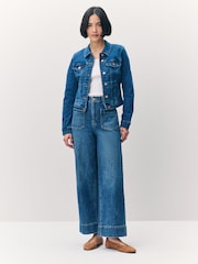 VERO MODA Light Blue Slim Fit Denim Jacket - Image 2 of 7