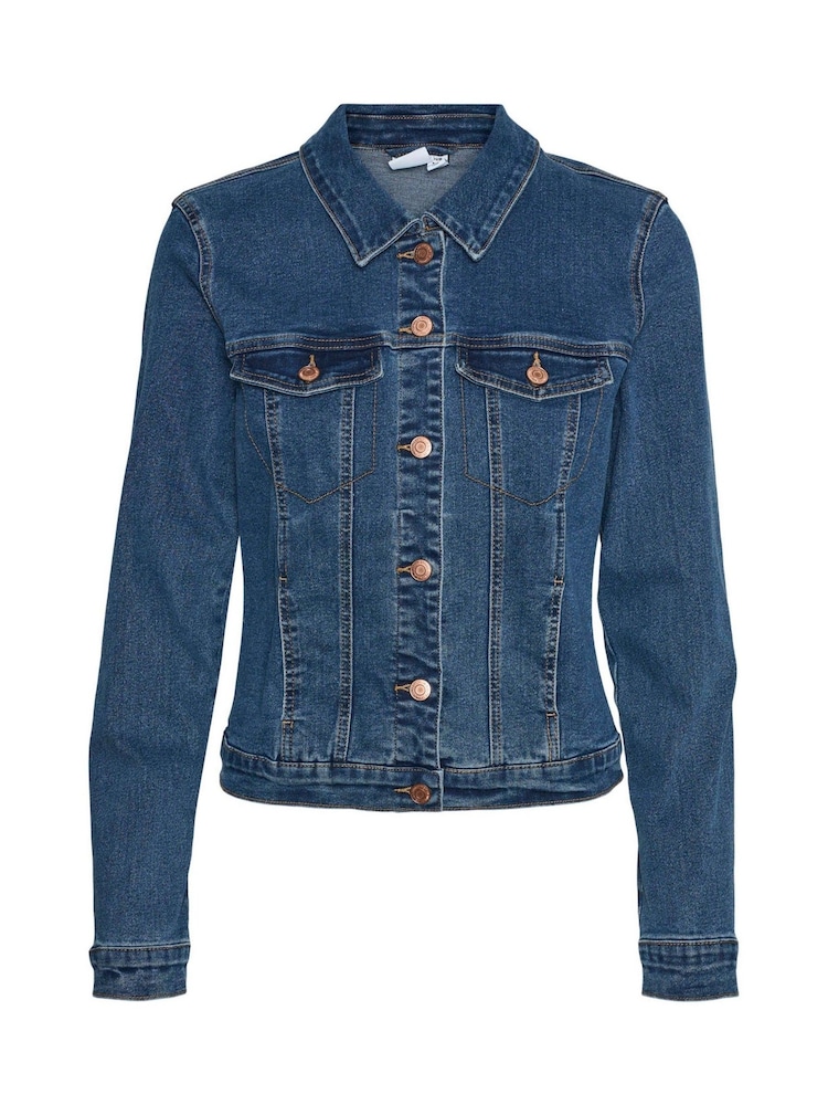 VERO MODA Light Blue Slim Fit Denim Jacket - Image 7 of 7