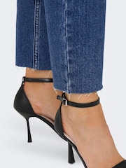 ONLY Blue Emily High Waist Straight Leg Jeans - Image 5 of 7