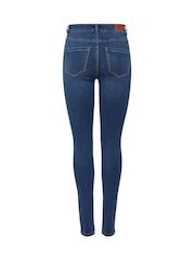 ONLY Blue Royal High Waist Skinny Jeans In Super Stretch - Image 7 of 7