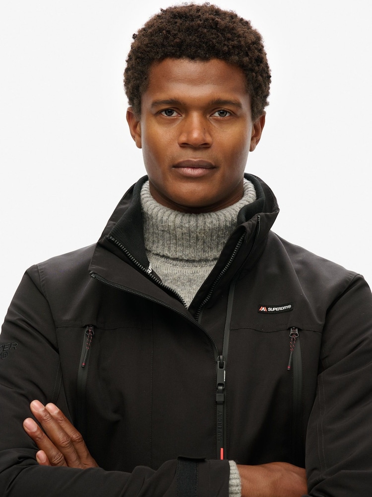 Superdry Black Non-Hooded Ultimate Windbreaker Jacket - Image 4 of 4