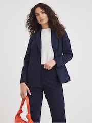 JD Williams Blue Value Single Breasted Blazer - Image 1 of 4