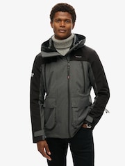Superdry Grey Textured Ultimate Windbreaker Jacket - Image 1 of 4