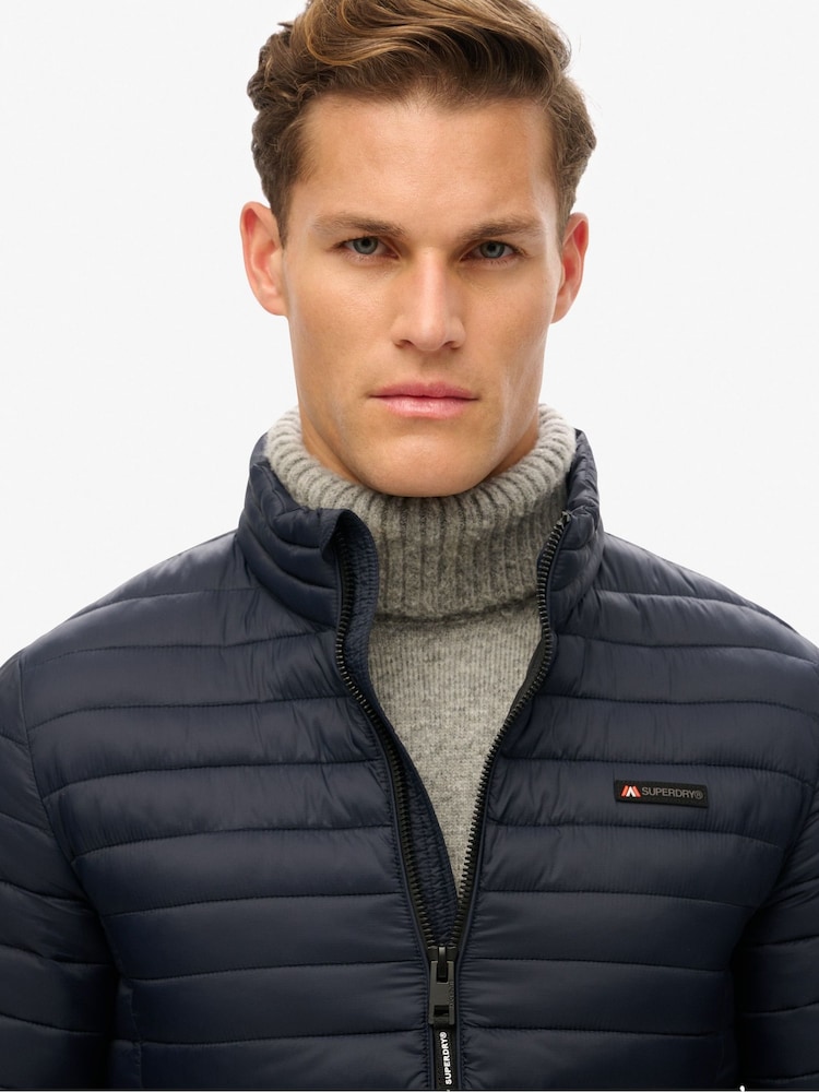 Superdry Blue Non Hooded Fuji Lite Jacket - Image 4 of 4