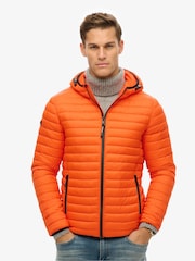 Superdry Orange Hooded Fuji Lite Jacket - Image 2 of 4