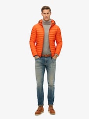 Superdry Orange Hooded Fuji Lite Jacket - Image 3 of 4